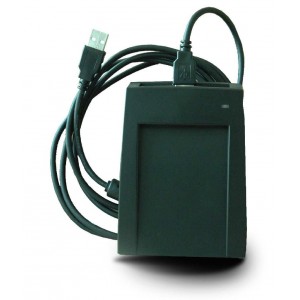 Czytnik RFID Mifare NFC 13,56 MHz USB czarny (emulacja klawiatury)